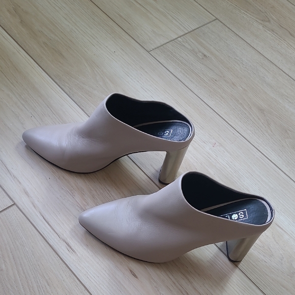 Sol Sana Shoes - Sol Sana Eegant Cream Mules 7 Or 38